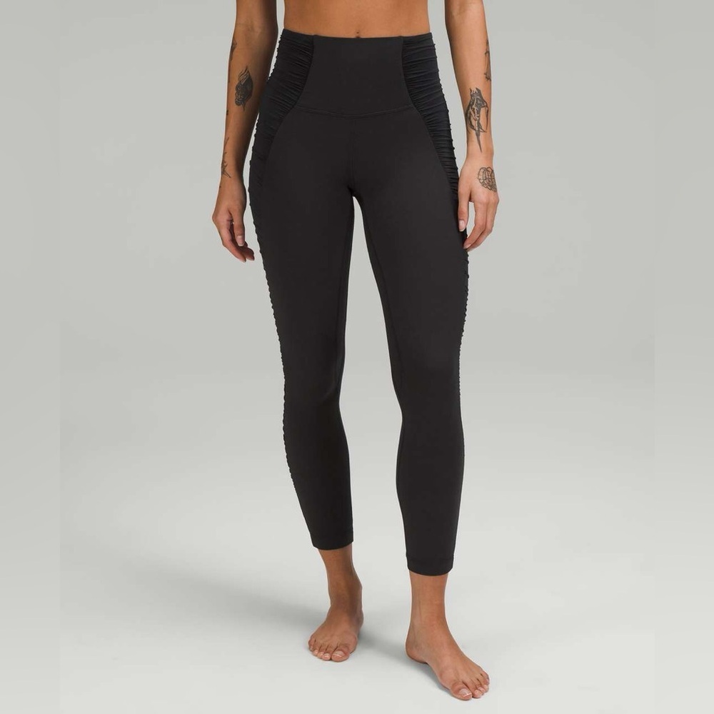lululemon athletics align hr pant ruched cayenne High-Waisted Leggings Sz 8 NWT
